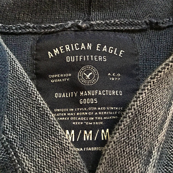 American Eagle Blue Hoodie. - Picture 2 of 3